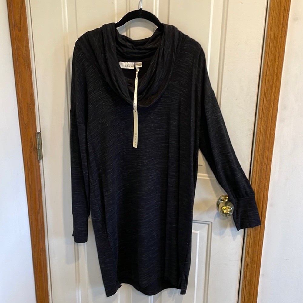 NWT Kenar Raglan Sleeve Cowlneck Sweatshirt Type Dress Large